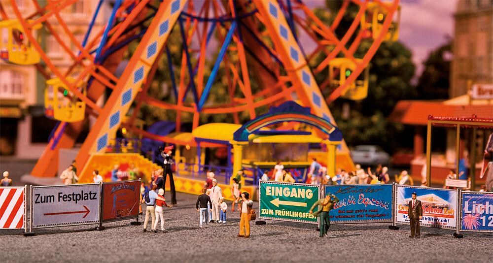 Faller 140358 Spur H0 Kirmes-Absperrzäune und -Schilder, 720