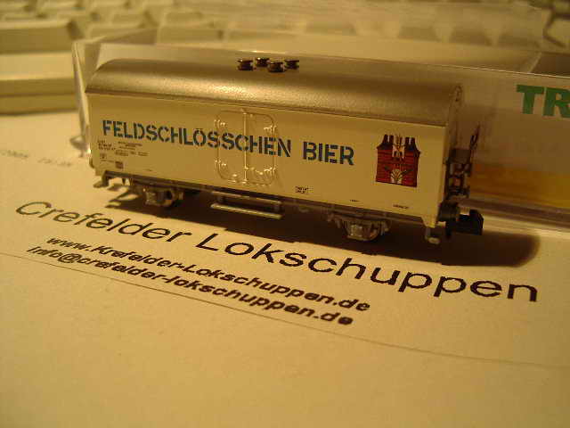 Spur N Bierwagen SBB  Feldschlösschen    ###