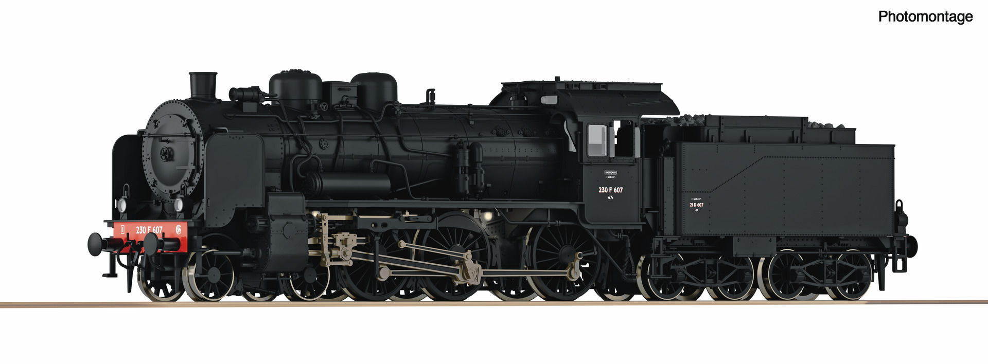 ROCO 79386 Spur H0 Dampflok 230F607 SNCF AC-Sound AC  619,9