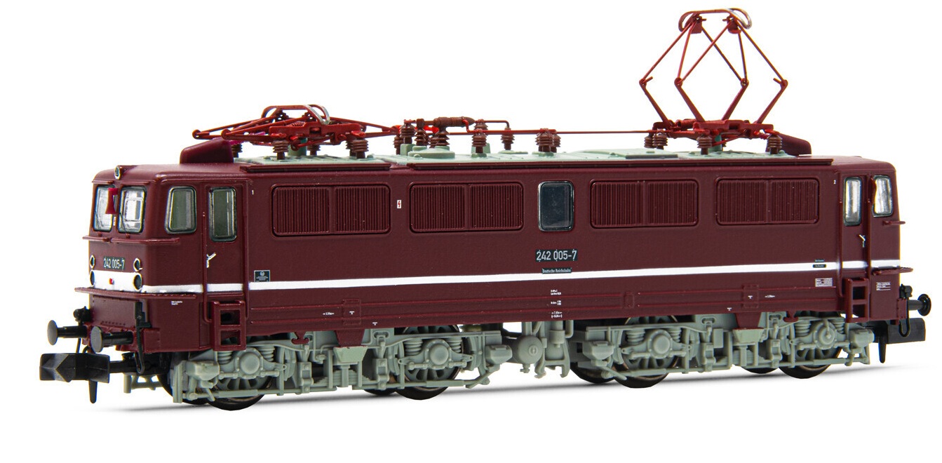 Arnold 2524D Spur N DR, E-Lok BR 242, rot schmale Binde DCC