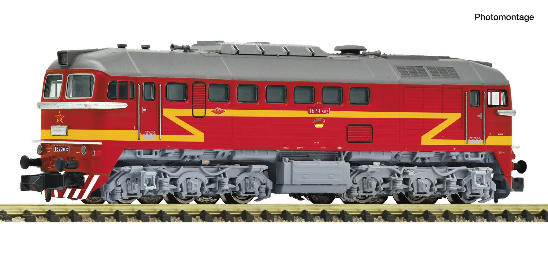 FLEISCHMANN 7370037 Spur N  Diesellok T679.1 CSD DCC-Sound