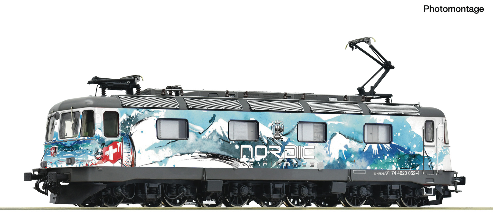ROCO 7520211 Spur H0 E-Lok Re 6/6 Nordic Alpen Design 399,9
