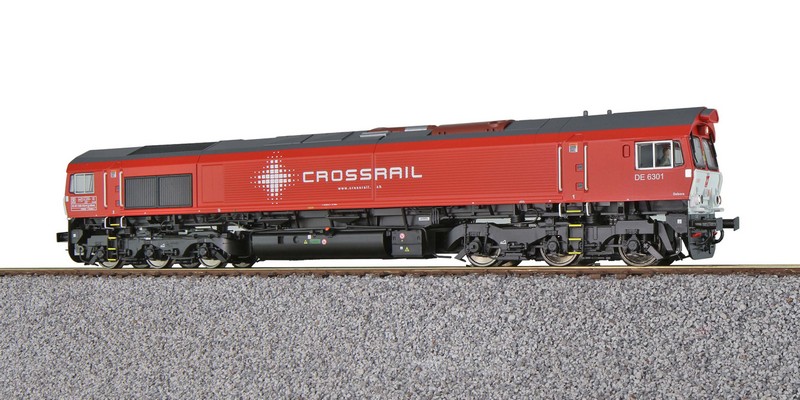 ESU 31363 =+~ Diesellok H0, C66, DE 6301 Crossrail, Ep VI, V