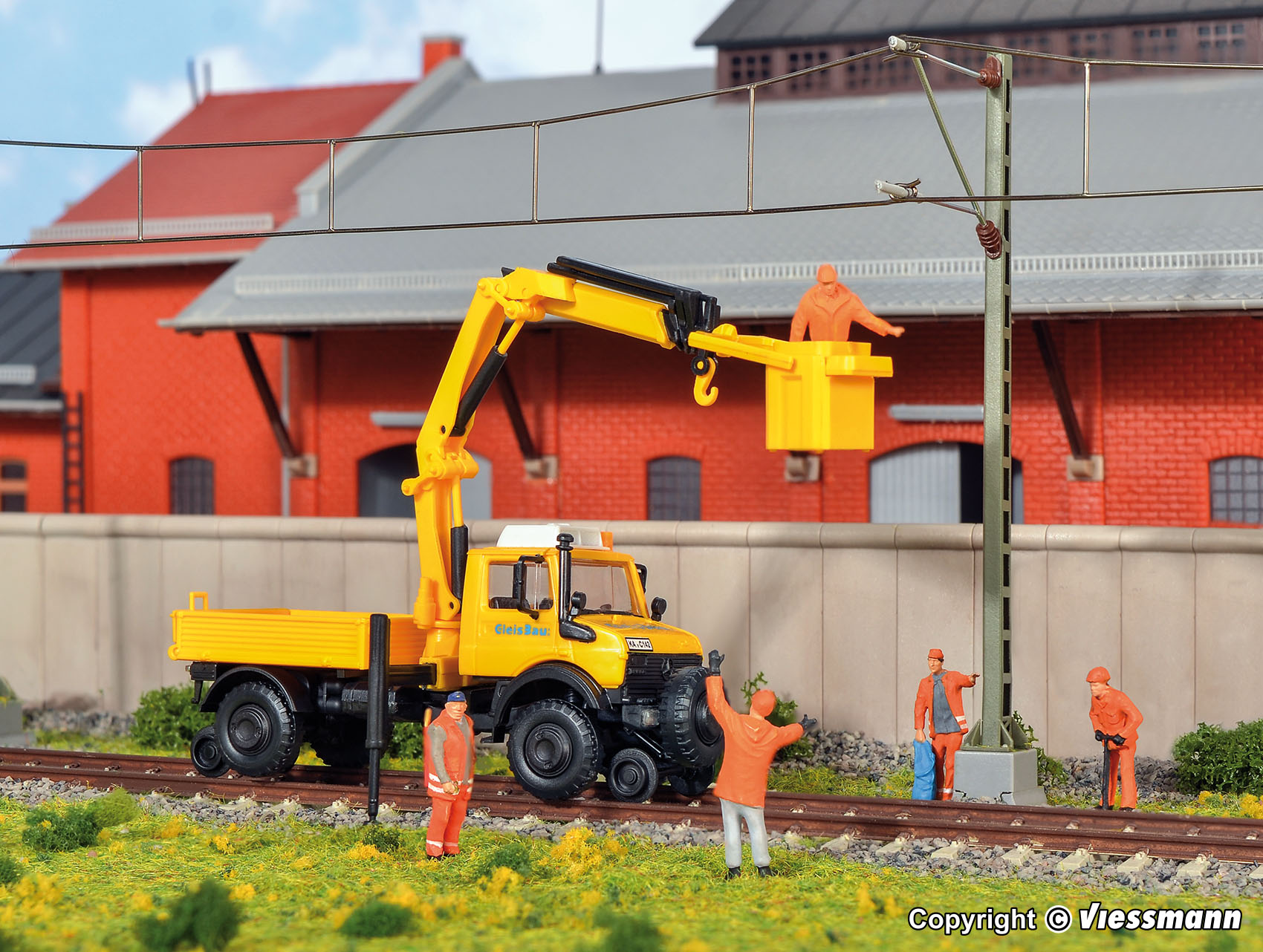 Kibri 14991 Spur H0 Zweiwege UNIMOG GleisBau       97,5