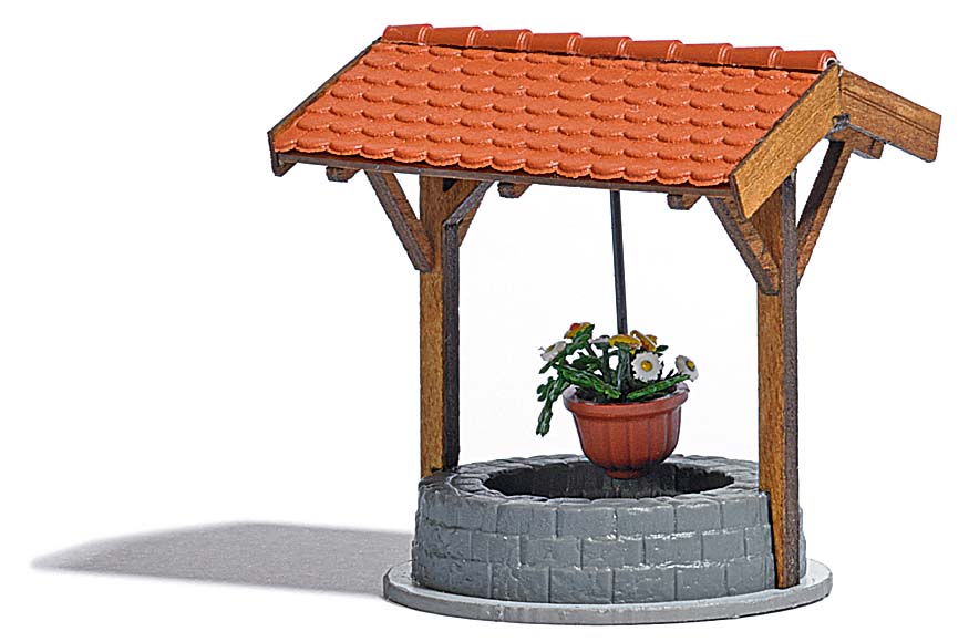 Busch 1524 Spur H0 Brunnen mit Blumen H0              13,79