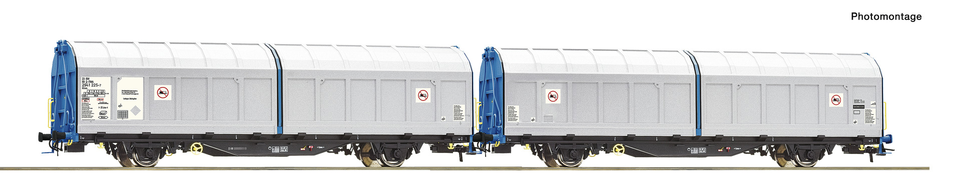 ROCO R6600276 Spur H0 Schiebewandwagen-Doppeleinheit   89,9