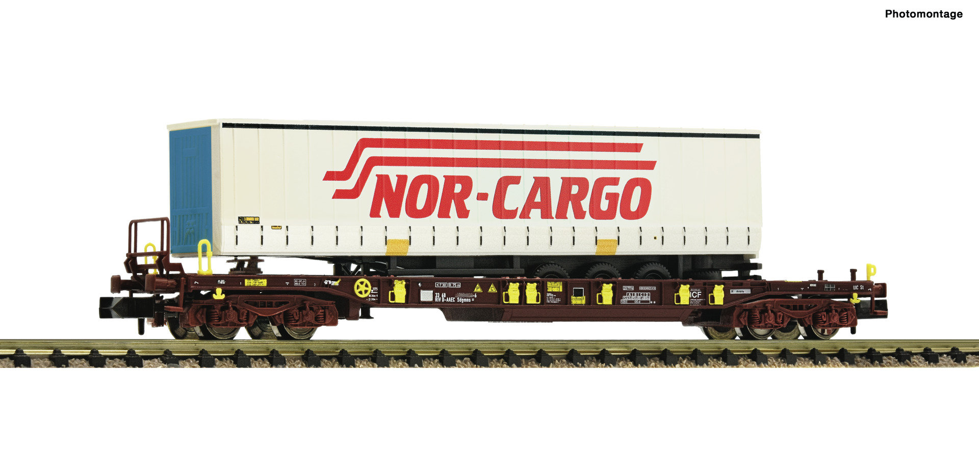 Fleischmann 825052 Spur N Taschenwagen T3 AAE+Nor-Cargo