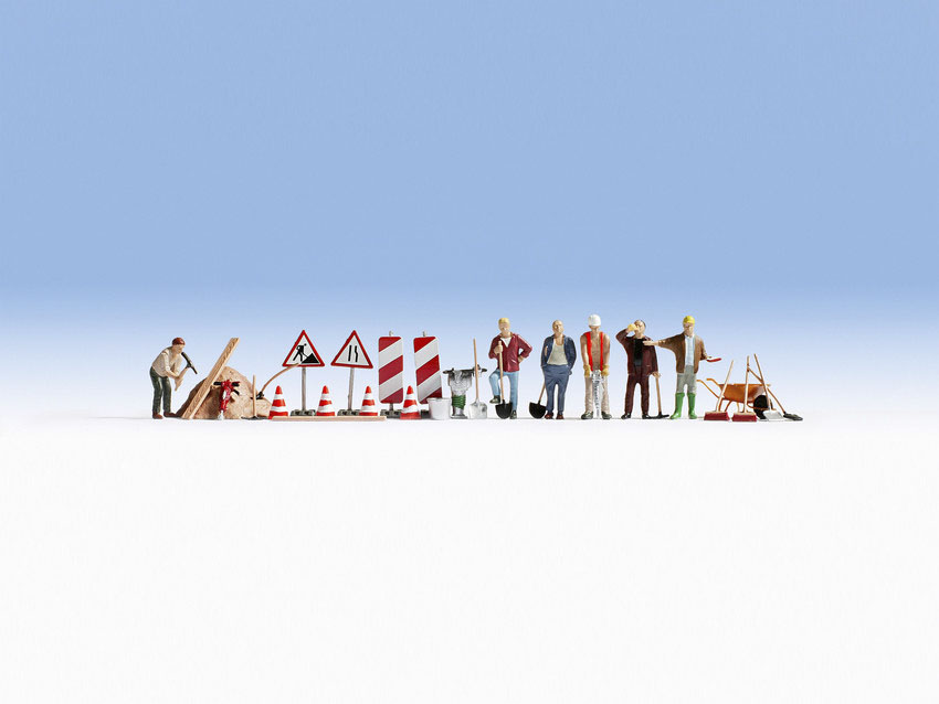 NOCH 15111 Spur  H0 Bauarbeiter und Zubehör         26,99