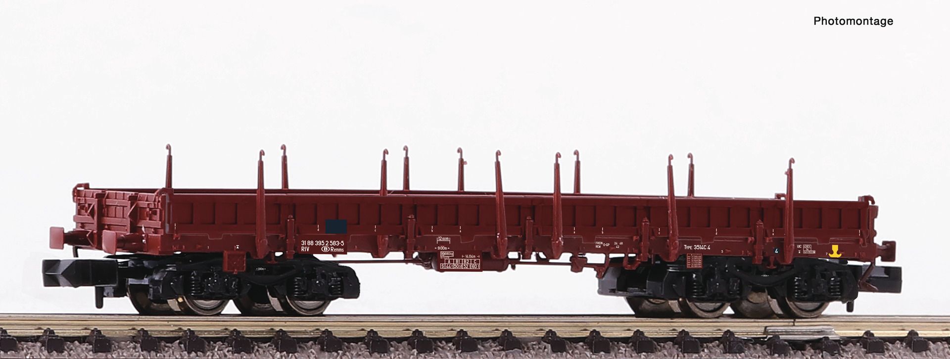 Spur N 4-achs.Flachwagen, SNCB       NH2021     [UVP 039.90]