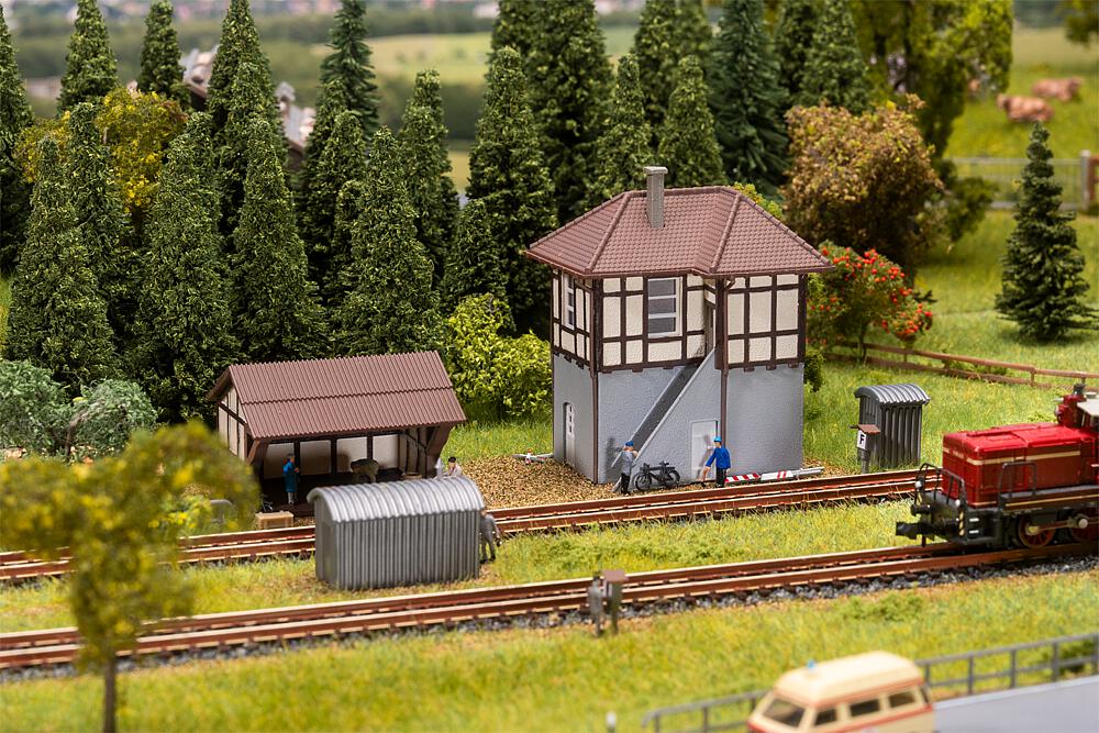 Faller 222239 Blockstelle mit Streckenausschmückung He26