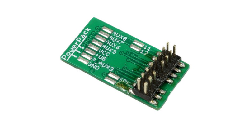 ESU 51992 Adapterplatine, 24-pol E24 Buchse auf PluX16