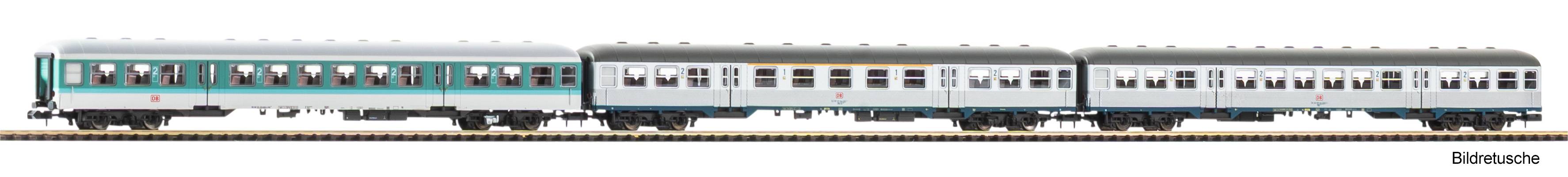 PIKO 40656 Spur N   N 3er Set Personenwagen Silberli155