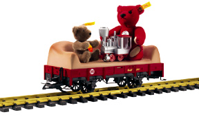 LGB 43100 Steiff©-Güterwagen  (lagert in Bayern)