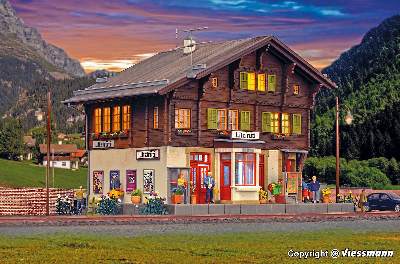 Kibri 39497 Spur H0 Bahnhof Litziruti inkl.HBL     63,95