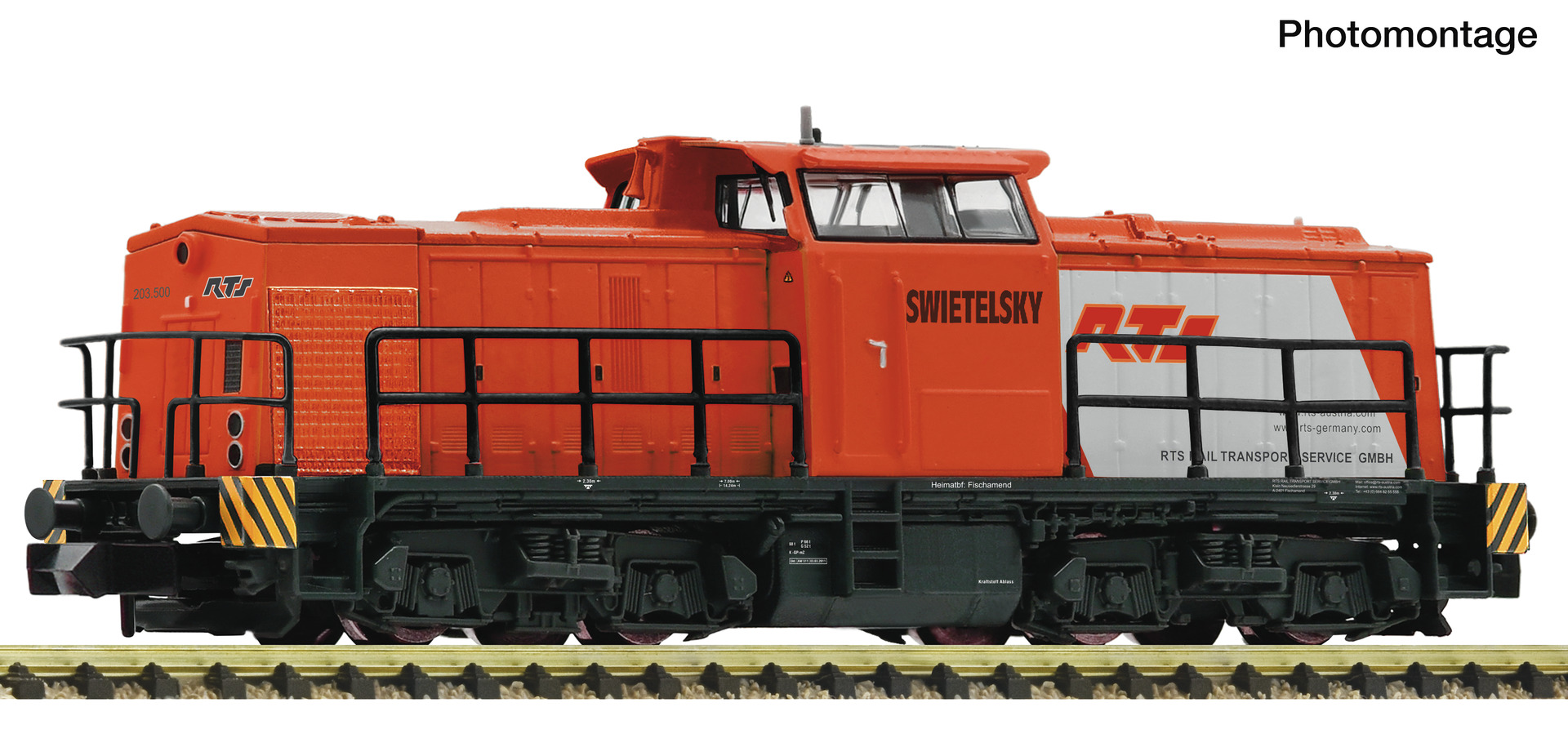 FLEISCHMANN 7370035 Spur N  Diesellok BR 203 RTS DCC-Sound