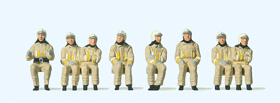Spur H0 Feuerwehrm„nner in moderner E  NH2019    Preiser H0