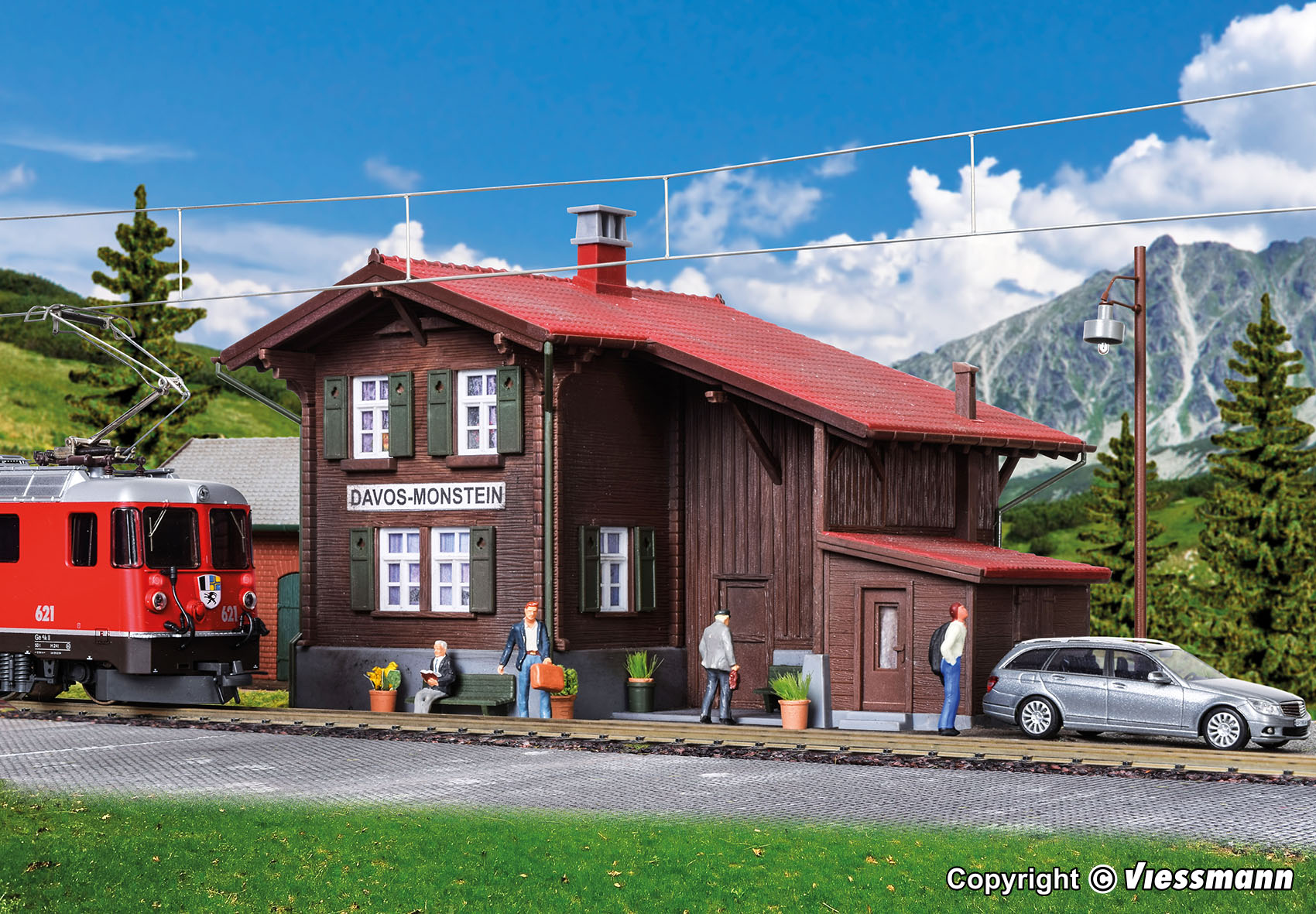 Kibri 39493 Spur H0 Bahnhof Davos-Mon inkl.HBL     41,95
