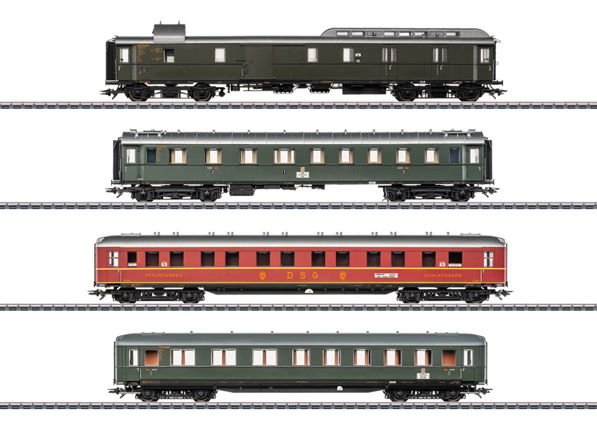 Märklin 42491 Spur H0  Schnellzugwagen-Set 1 zum D 74 449
