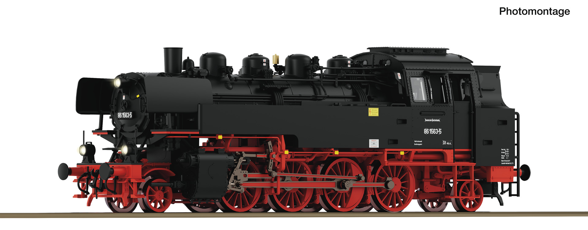 ROCO R7120032 Spur H0 Dampflokomotive 86 1563-5 AC    459,9