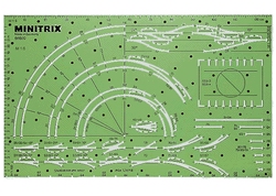 Minitrix 66600 Spur N Minitrix-Gleisplan-Schablone    29,99
