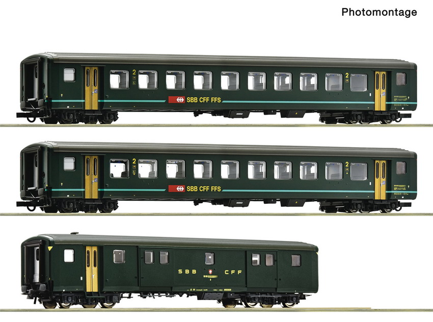 ROCO 6200090 Spur H0 3er Set EW II SBB grün #1/Lager Bayern