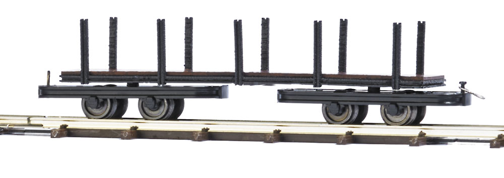 Spur H0  12245 Flachwagen mit Rungen H0               37,99