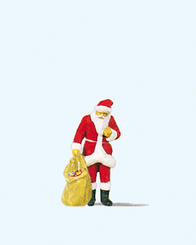 Spur H0 Weihnachtsmann mit Gabensack             Preiser H0