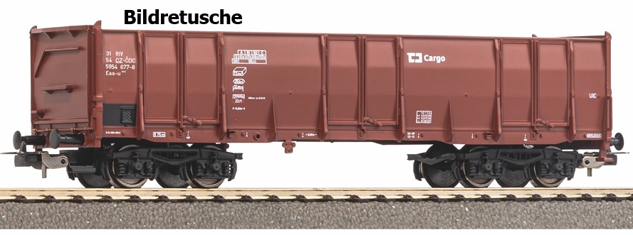Piko 98553E Spur H0 Hochbordwg. Eaos CD Cargo VI, braun, #2.