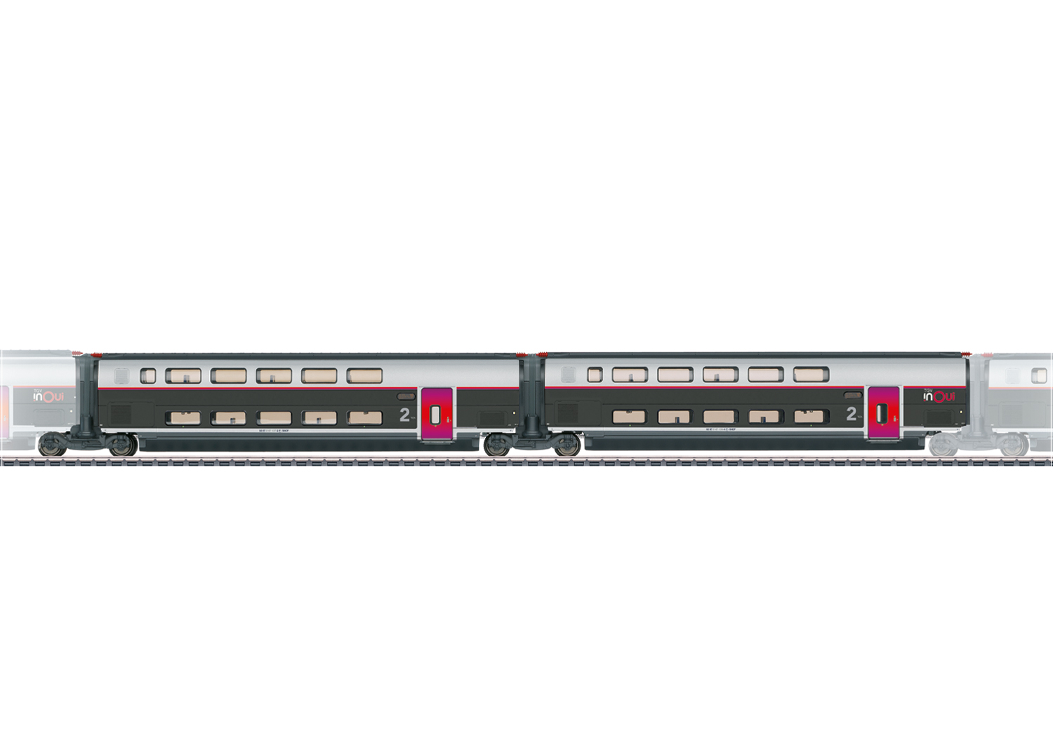 Märklin 43438 Spur H0  Ergänzungswagen-Set 2 zum TGV INOUI