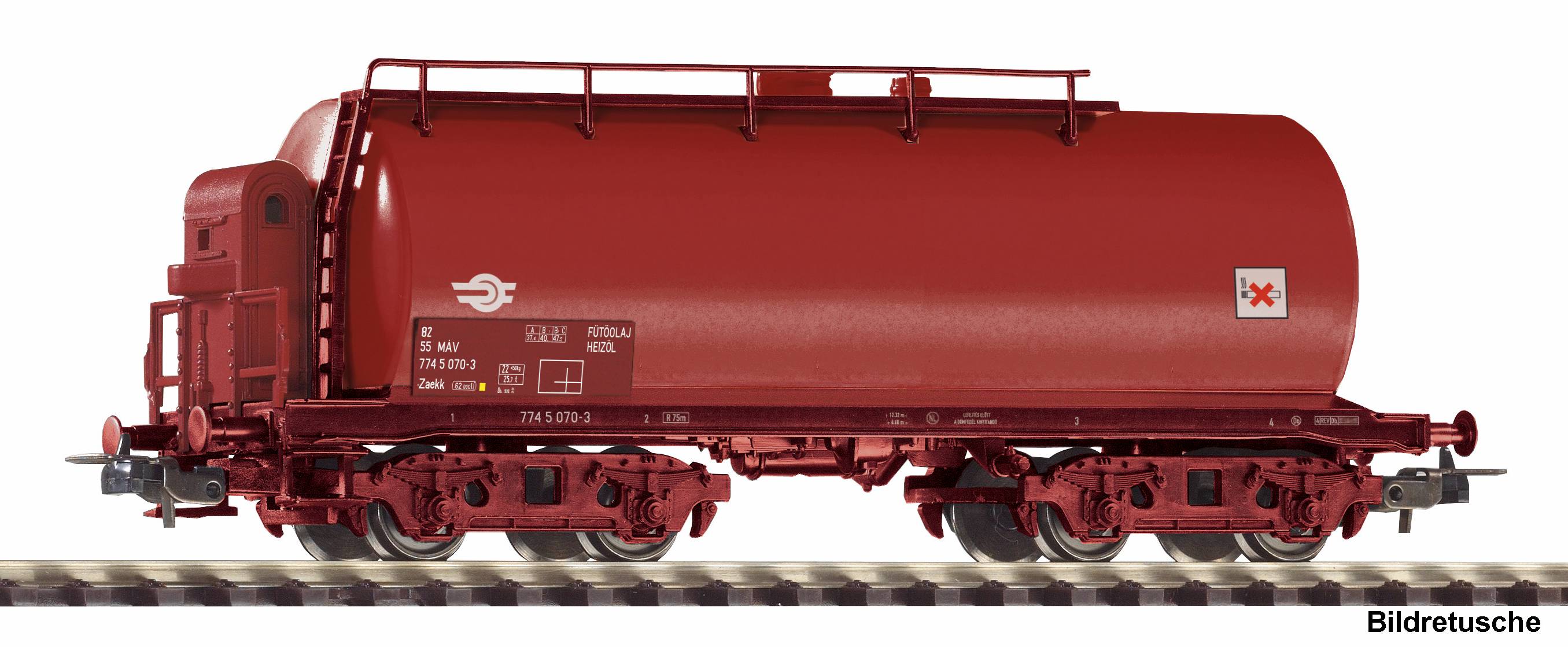 PIKO 24563 Spur H0  Kesselwagen MAV mit Bremserhaus 43,5