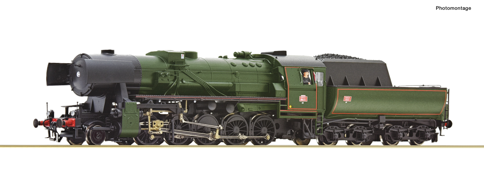 ROCO R7110038 Spur H0 Dampflokomotive 150.Y.16 DCC    479,9