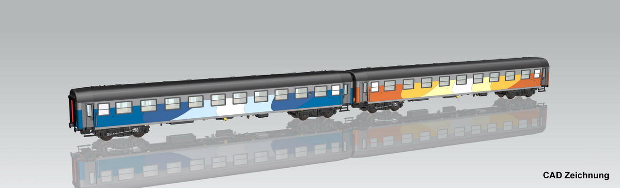 PIKO 28336 Spur H0  2er Set Schnellzugwagen 111Ah un147