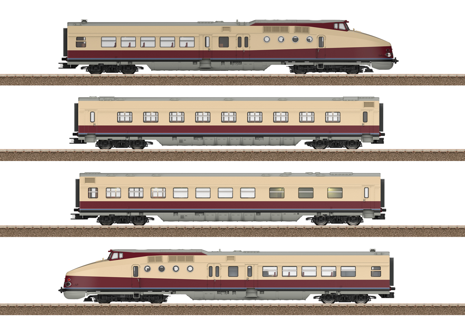 Trix 25175 Spur H0 Diesel-Schnelltriebwagenzug VT     1099