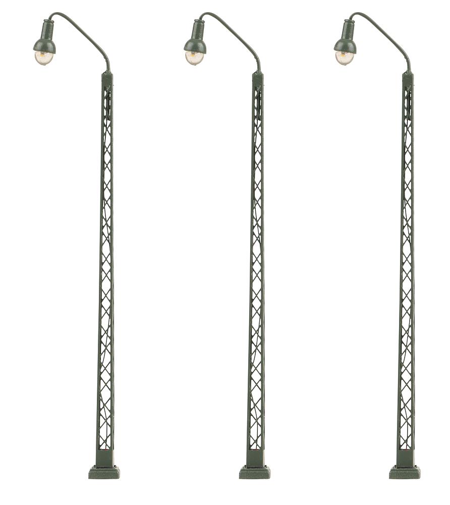 Faller 272129 Spur N LED-Gittermast-Bogenleuchte, warmweiß,