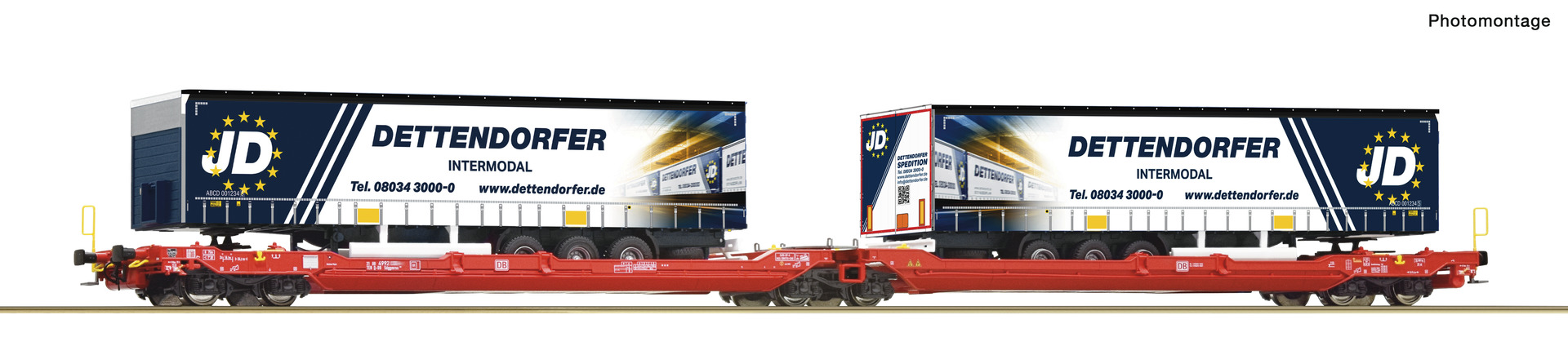 ROCO 77404 Doppeltwg.T3000e+Dettendorfer              119,9