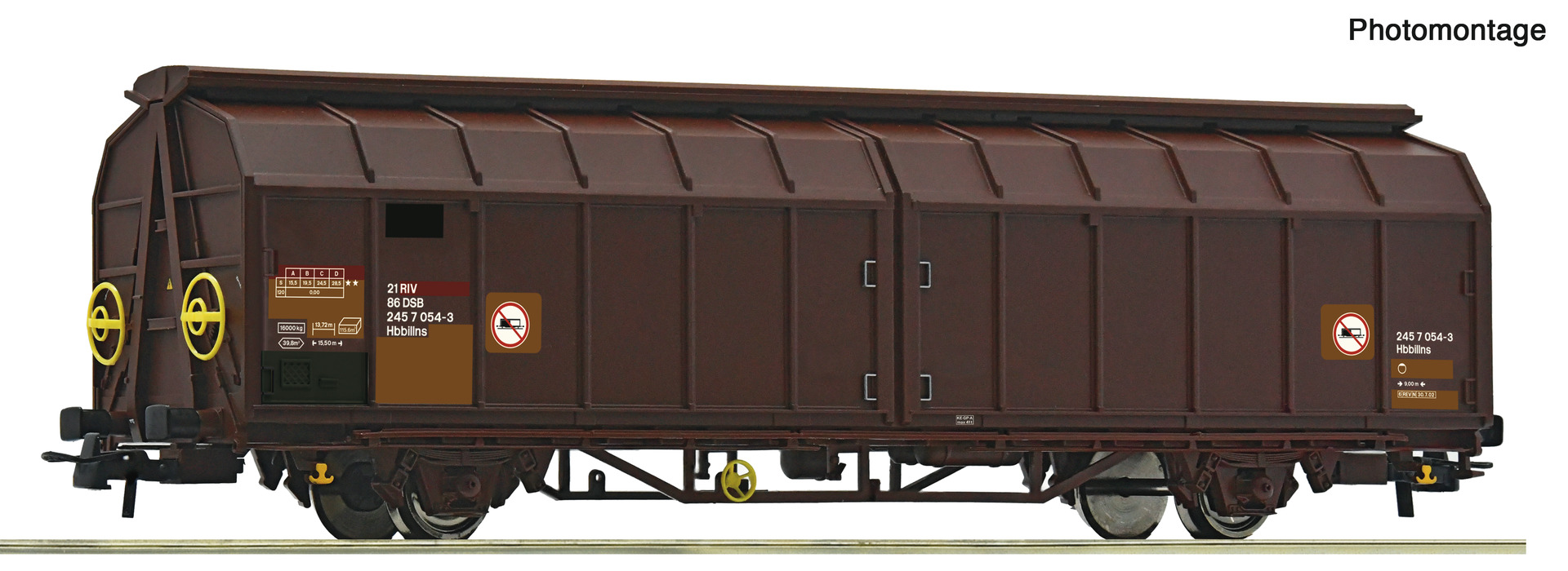 ROCO 6600266 Spur H0 Schiebewandwagen Hbbins DSB  ey  39,90