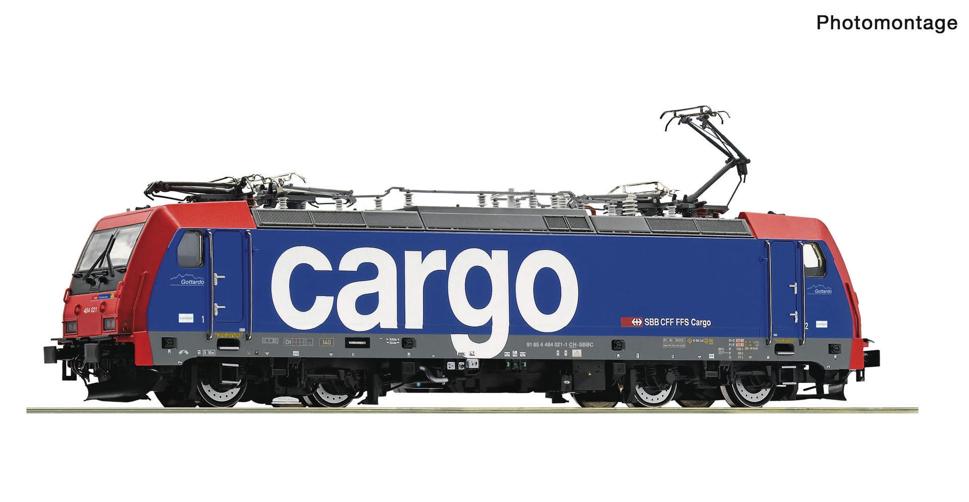 ROCO 7510120 Spur H0 E-Lok Re 484 SBB Cargo DC-Sound D359,9