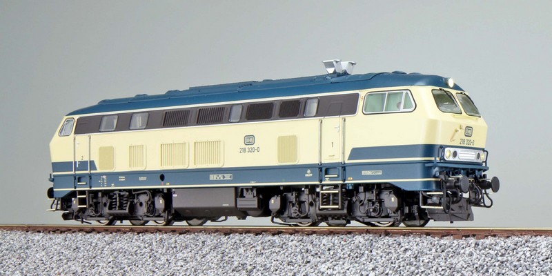 ESU 31011 =+~ Diesellok, H0, BR 218, 218 320 DB, ozeanblau/b