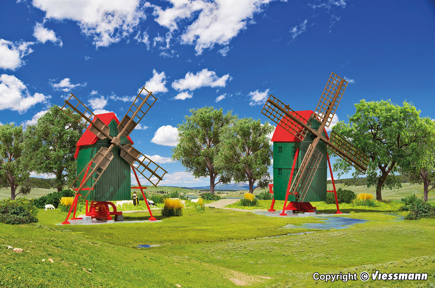 Kibri 37156 Spur N Windmühle, 2 Stück              23,95