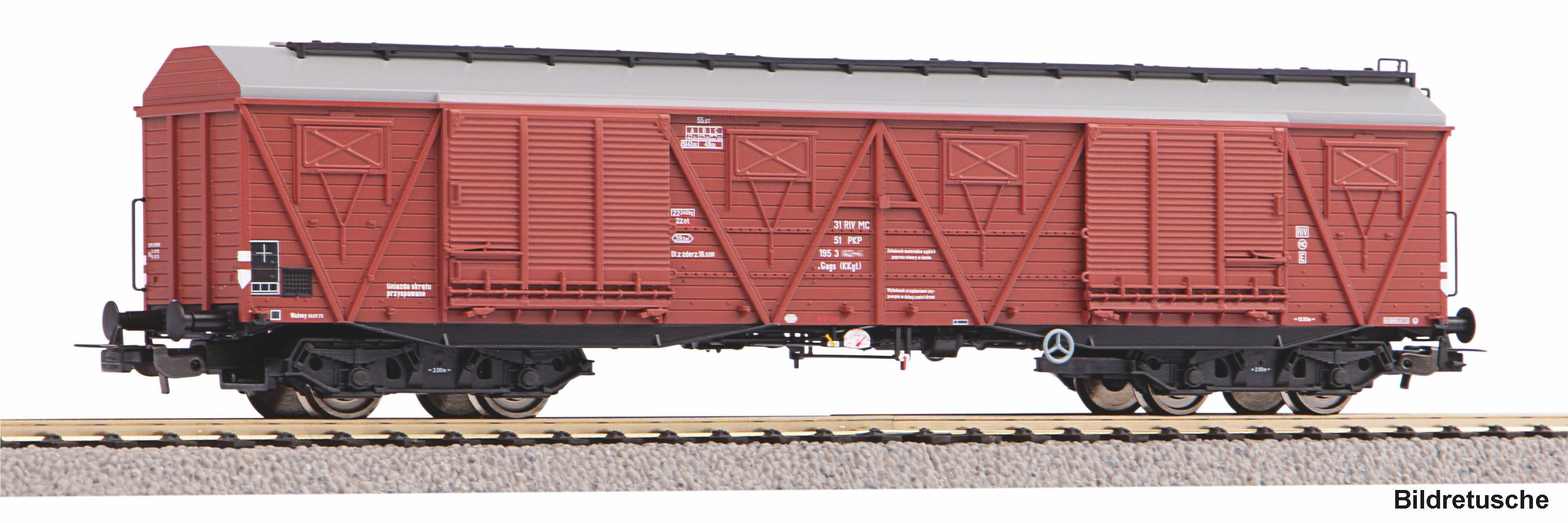 PIKO 58475 Spur H0  Großraumgüterwagen 401Ka PKP IV 53,5