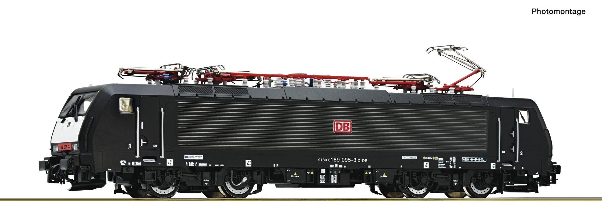 ROCO 7510206 Spur H0 E-Lok 189 095-3 DB AG schwarz DC-349,9