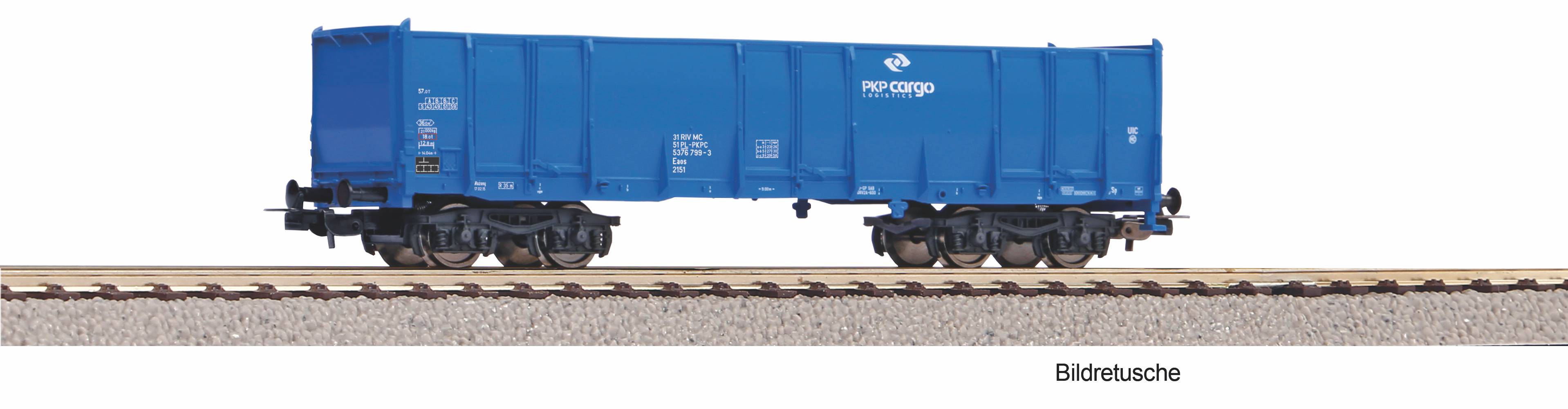 Piko 98559C4 Hochbordwagen Eaos PKP Cargo VI, blau, 15