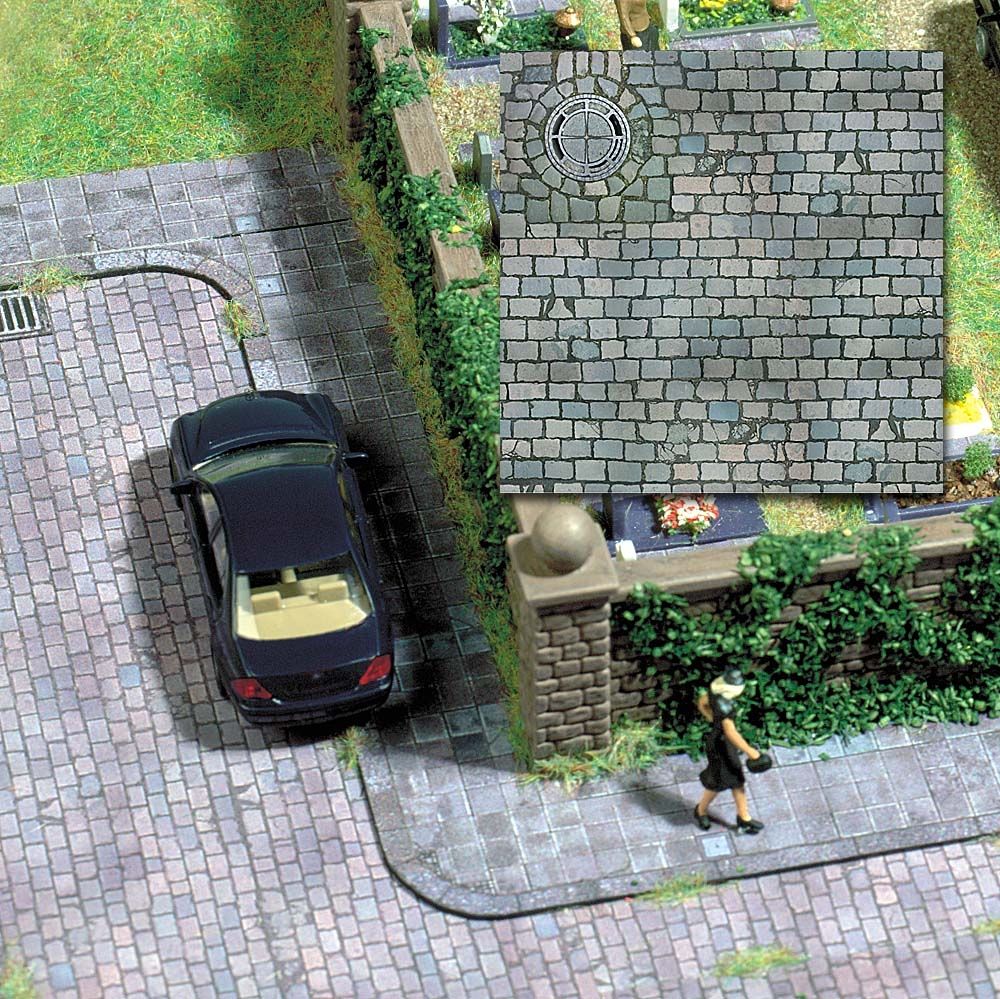 H0     Dekopl. Katzenkopfpflaster H0                  01.99]