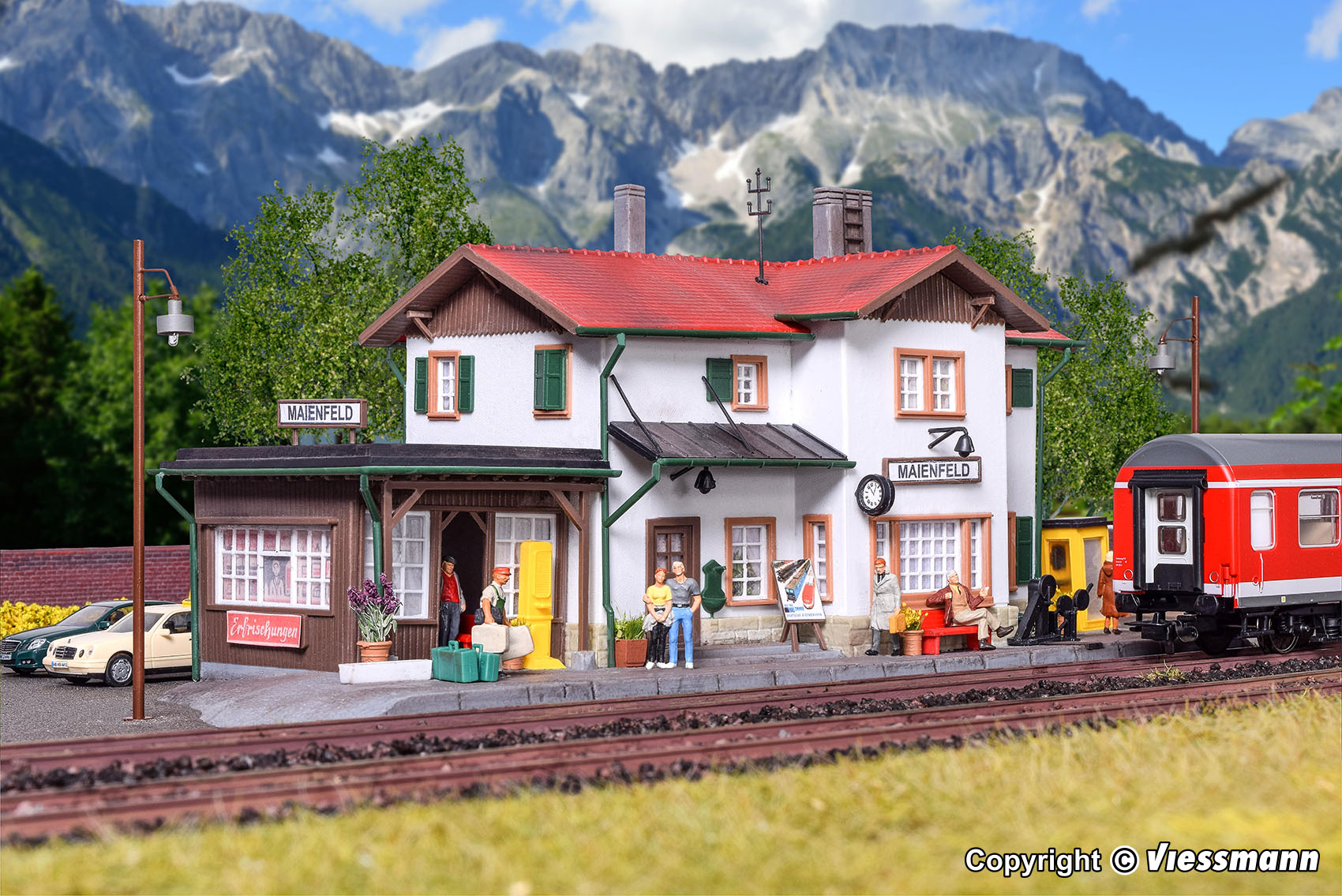 Kibri 39496 Spur H0 Bahnhof Maienfeld inkl.HBL     45,5