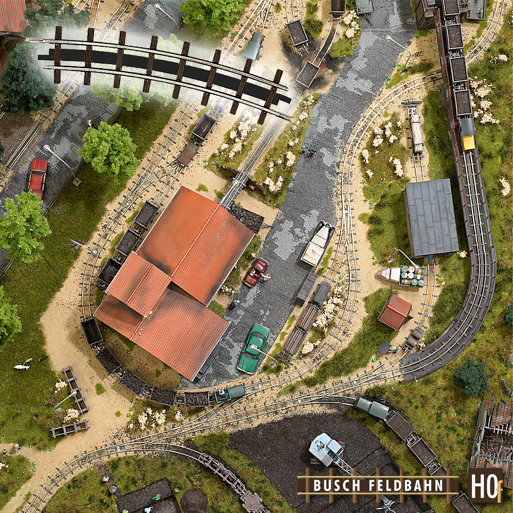 Spur H0  12332 2 Bogengleise R 175 22,5° H0           14,99