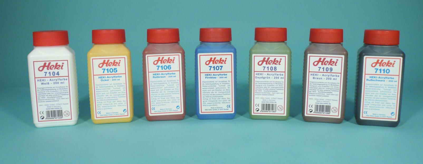 Heki 7108  Acrylfarbe Grün, 200 ml                  13,8