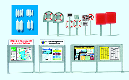 Spur H0 Informations-Schauk„sten, Ret  NH2021    Preiser H0
