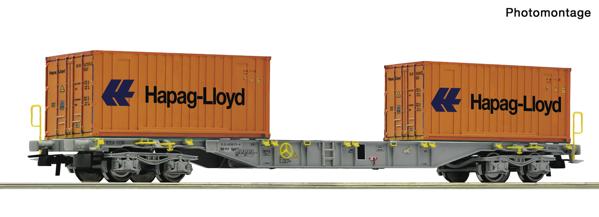 ROCO R6600304 Spur H0 Containertragwagen DC           74,9
