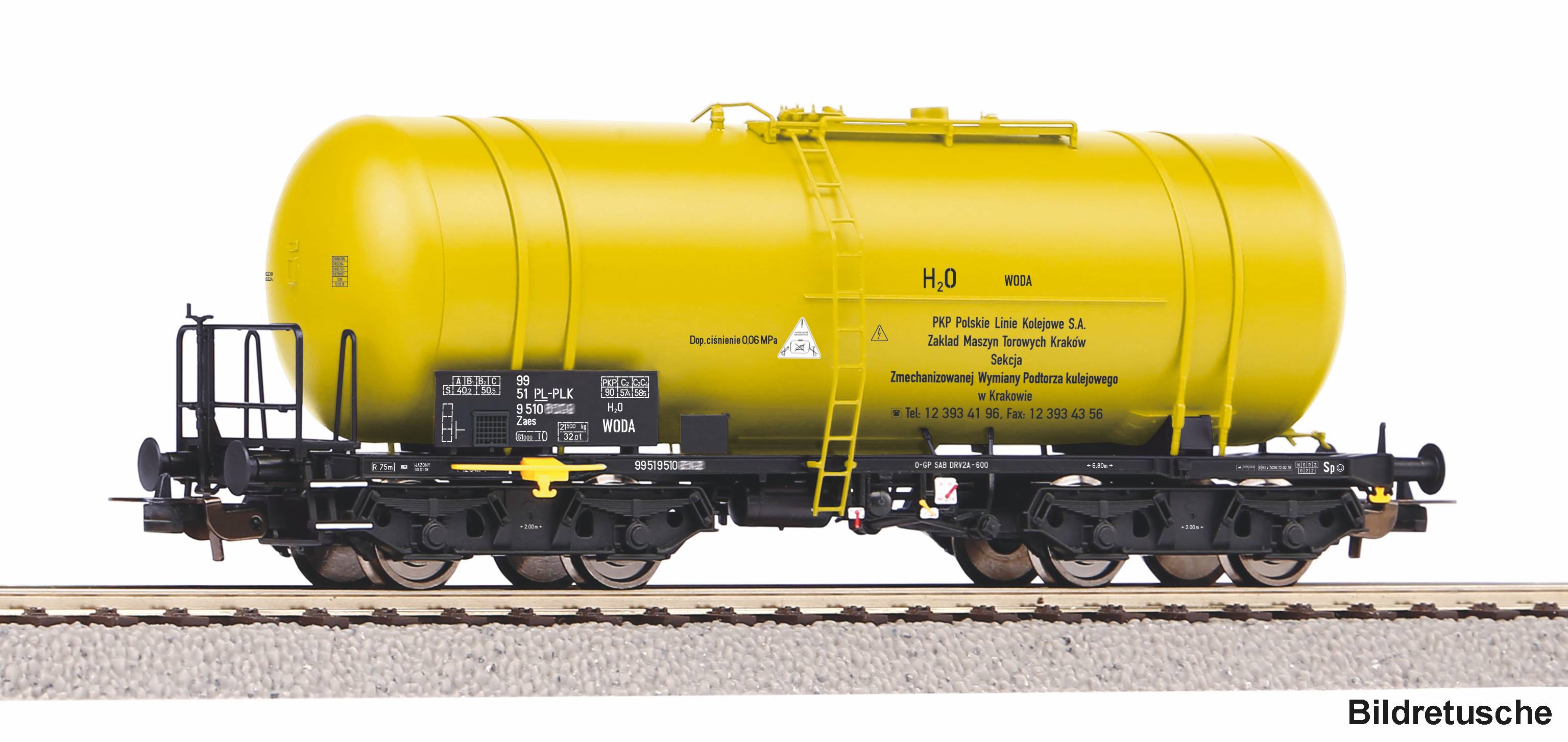 PIKO 58461 Spur H0  Kesselwagen 406Ra PL-PLK VI     66