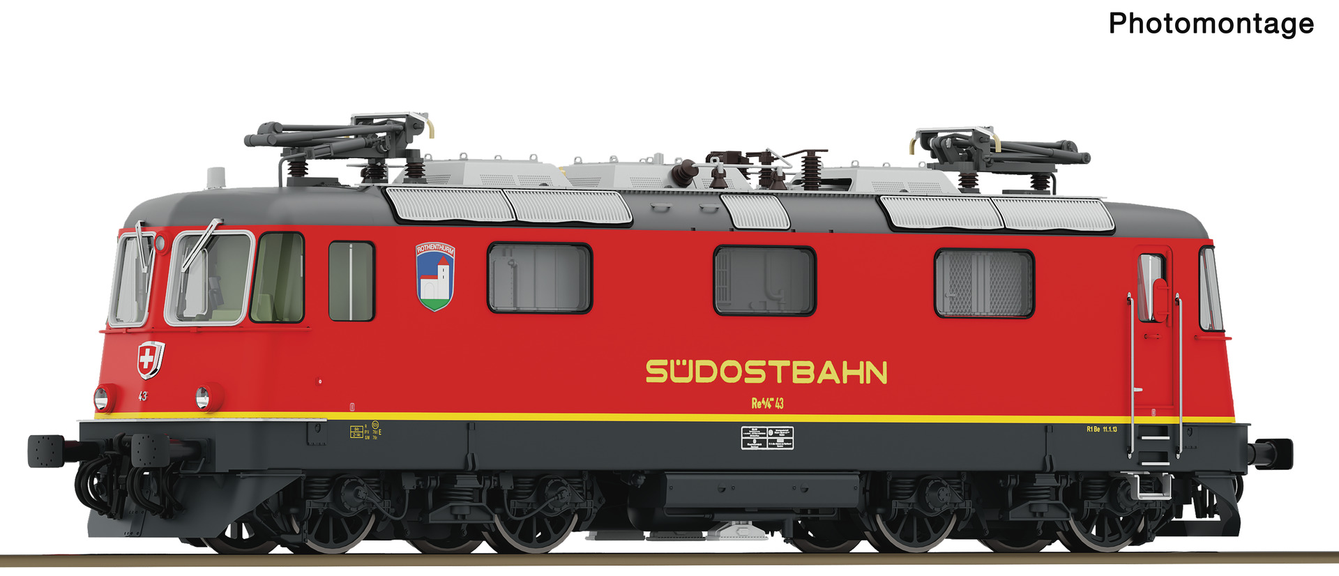 ROCO 7500170 Spur H0 E-Lok Re 4/4 SOB DC              339,9
